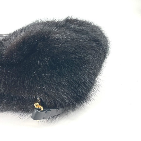 Louis Vuitton Montchon Black Vison crossbody bag shoulder mink - Picture 11 of 13